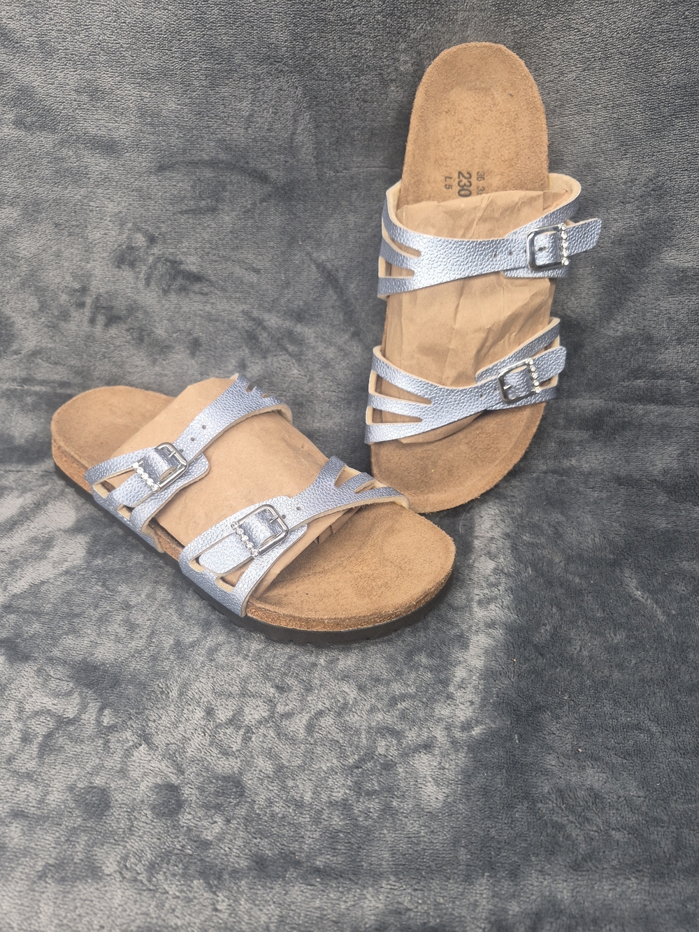 Birkenstock Birki's Blue Rhinestone Sandals - Women's US 5/5.5 - EU 36